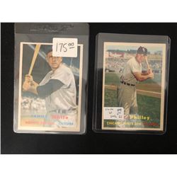 1957 TOPPS BASEBALL CARD LOT (#124/ #163)