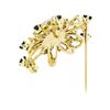 Image 2 : 3.00 ctw Opal, Sapphire and Diamond Pin/Pendant - 14KT Yellow Gold