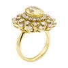 Image 4 : 6.09 ctw Yellow Sapphire And Diamond Ring - 14KT Yellow Gold