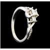 Image 4 : 0.50 ctw Diamond Three Stone Ring - 10KT White Gold