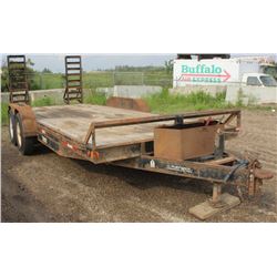 2007 8X18 FLAT DECK TRAILER
