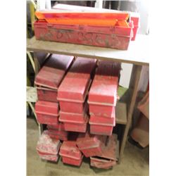 LARGE LOT OF ROADSIDE EMERGENCY TRIANGLE KITS,