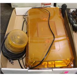 1 RECTANGULAR & 1 ROUND MAGNETIC BEACONS