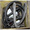 Image 1 : BOX OF VARIOUS HOSES AND PUMP