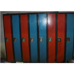 8 BANK SECTION OF LOCKERS