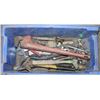 Image 1 : TOOL BIN WITH VARIOUS TOOLS, INCLUDES PIPE WRENCH