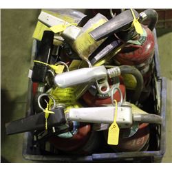 TOTE OF 6 FIRE EXTINGISHERS