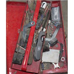 METAL TOOL BOX WITH CONTENTS