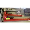 Image 1 : NEW LOT OF 3 PIPE WRENCHES