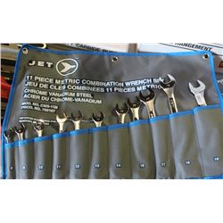NEW JET 11PC METRIC COMBINATION WRENCH SET
