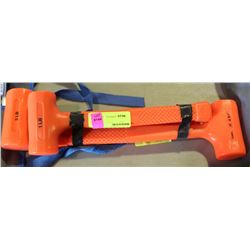 NEW 3PC SET OF JET RUBBER HAMMERS, 1LB, 1-1/2LB, 2LB