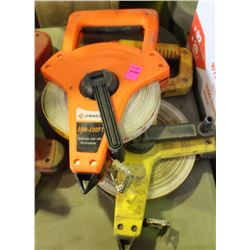 LOT OF TWO 100FT/30M PROFESSIONAL LONG TAPES