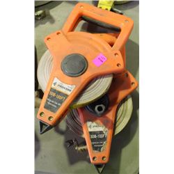 LOT OF TWO 100FT/30M PROFESSIONAL LONG TAPES