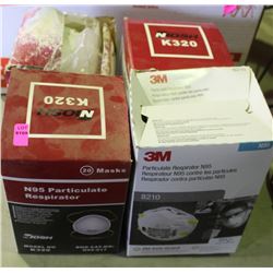 4 BOXES OF N95 PARTICULATE RESPIRATORS
