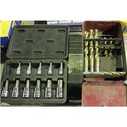 LOT OF DRILL BITS & SOCKETS