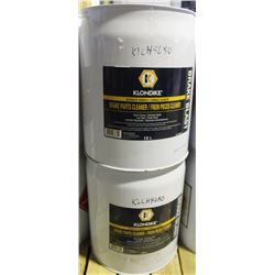 TWO 18L BARRELS OF KLONDIKE BRAKE PARTS CLEANER