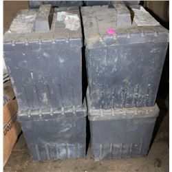 LOT OF 4 PARTS TOTES WITH CONTENTS