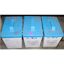 LOT OF 3 PARTS TOTES WITH CONTENTS