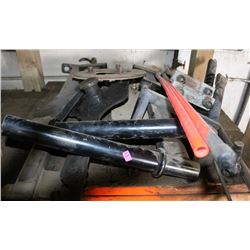 LOT OF METAL MISC PARTS & HOMEMADE TOOLS