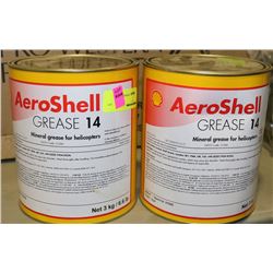 2 CANS OF AEROSHELL GREASE 14
