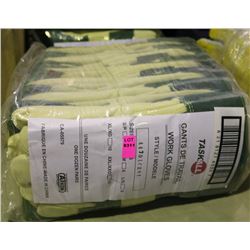 BUNDLE OF 12 NEW INSULATED LEATHER WORK GLOVES