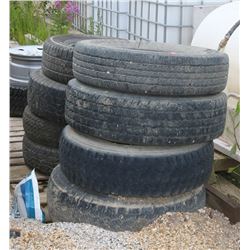 LOT OF VARIOUS SIZED TIRES