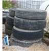 Image 1 : LOT OF VARIOUS SIZED TIRES