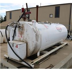 4000 LITRE LARGE GAS TANK WITH FILL-RITE PUMP