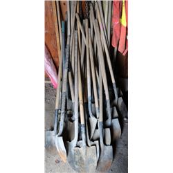 LARGE LOT OF SPADE SHOVELS