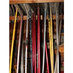 LARGE LOT OF PAVEMENT RAKES
