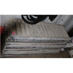 LOT OF SLINGS & ALUMINUM RAILING/WALKWAYS