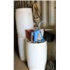Image 1 : LOT OF PLASTIC BARRELS, FILL-RITE PUMP, MISC