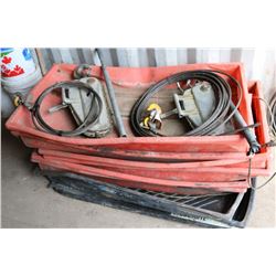 LOT WITH DRIP TRAYS, CHAIN FALLS & MORE