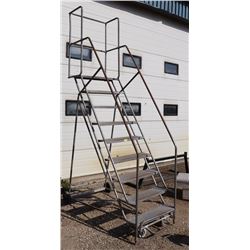 9 STEP ROLLING LADDER