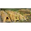 Image 1 : EX-LRG LOT OF SAWHORSE CONSTRUCTION BARRICADES