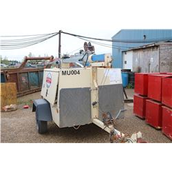 INGERSOL RAND 6KW LIGHT TOWER TRAILER. 3935HRS