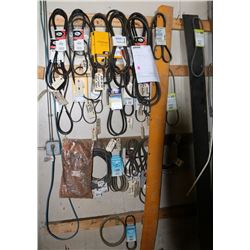 ASSORTMENT OF TRUCK & EQUIPMENT BELTS