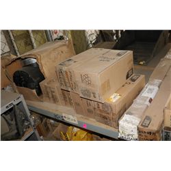 SHELF WITH ASSORTED CAT PARTS