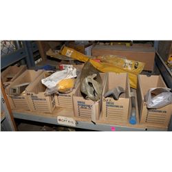 SHELF WITH ASSORTED CAT PARTS