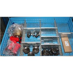 DRAWER WITH BRASS VALVES, FITTINGS & NOZZLES