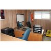 Image 6 : TRAILER OFFICE CONTENTS: INCLUDES DESKS, MONITORS