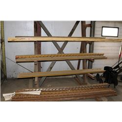 RACK OF VARIOUS CUTTING EDGES