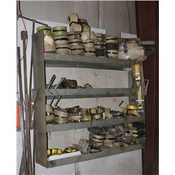 SHELF FULL OF RATCHET STRAPS AND SLINGS