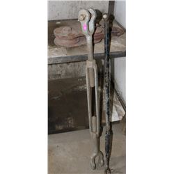 PULLEY HOOK & 2 TURNBUCKLES