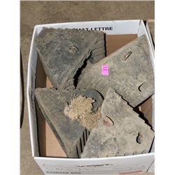 LOT OF 4 WHEEL CHOCKS