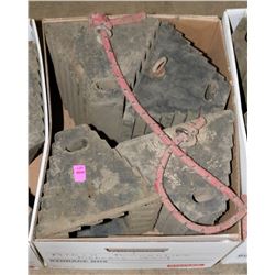 LOT OF 4 WHEEL CHOCKS