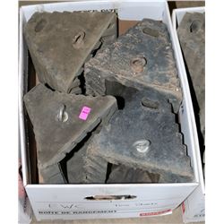 LOT OF 4 WHEEL CHOCKS