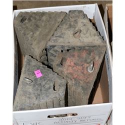 LOT OF 4 WHEEL CHOCKS