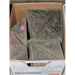 LOT OF 8 SMALL WHEEL CHOCKS