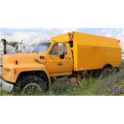 SWEEPER TRUCK YELLOW
